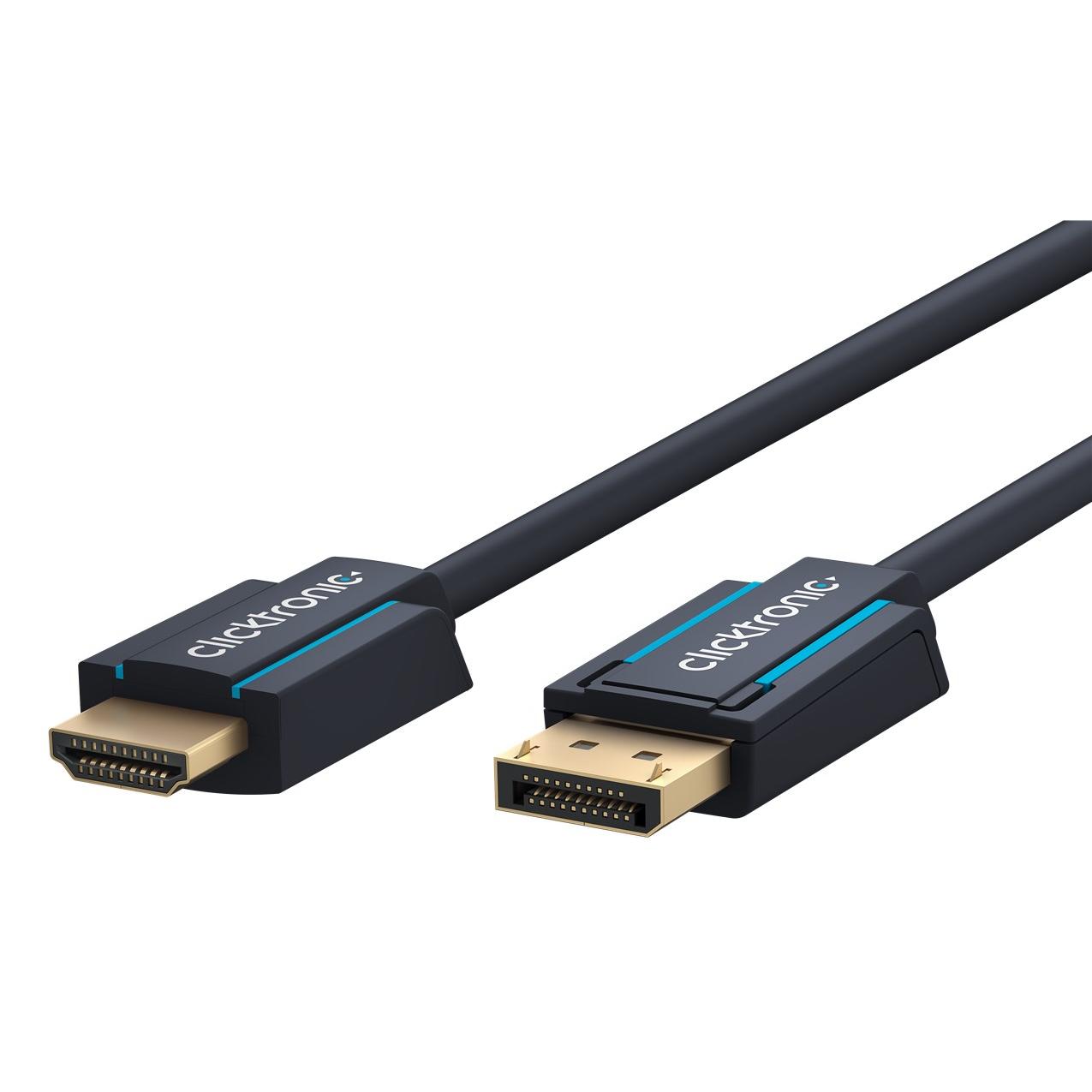 ClickTronic 44927 cable HDMI 10 m DisplayPort HDMI tipo A (Estándar) Negro