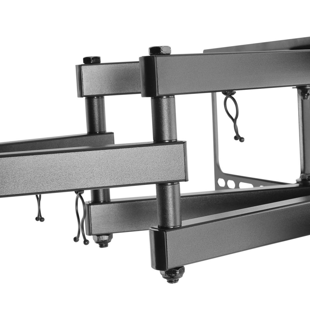 Ewent - Soporte de pared EW1526 para TV de 37 a 70 pulgadas, perfil ultrafino y gestión de cables integrada, color negro