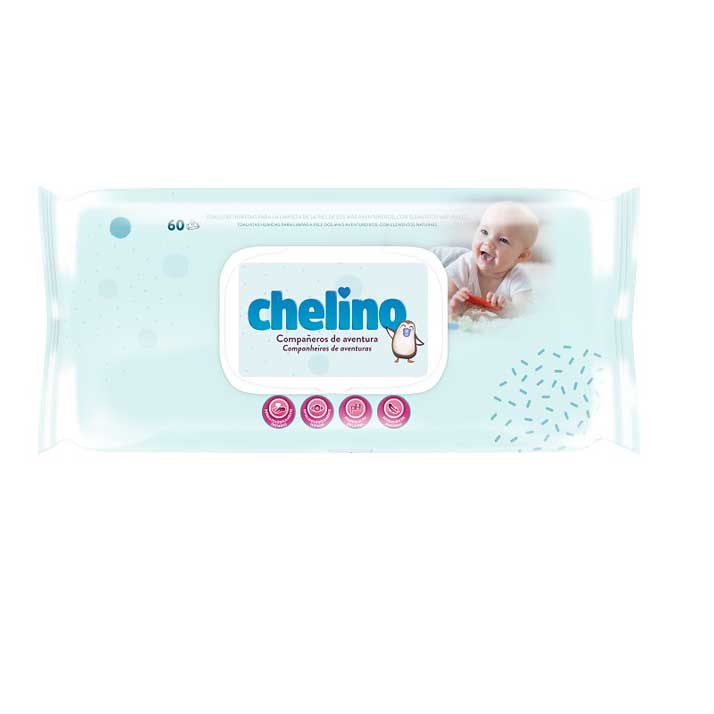 Chelino Toallitas Infantiles Suave para la Piel - 60 Unidades
