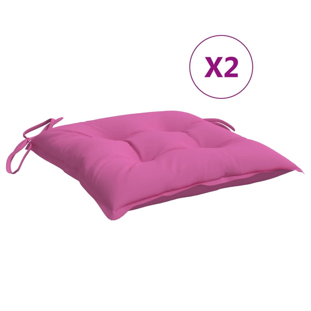 Vidaxl Cojines para Silla 6 Uds Tela 40x40x7 Cm - Negro y Blanco, Verde y Rosa, Blanco y Verde