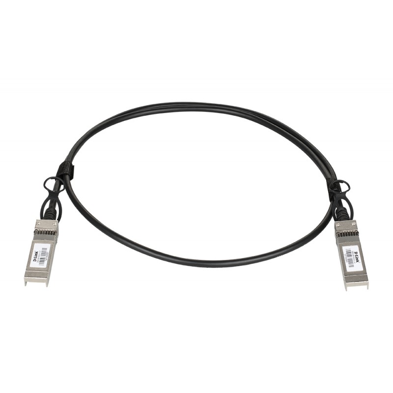 D-Link - DEM-CB100S28 Cable de fibra óptica e InfiniBand 1 m SFP28 Negro, Plata DEM-CB100S28
