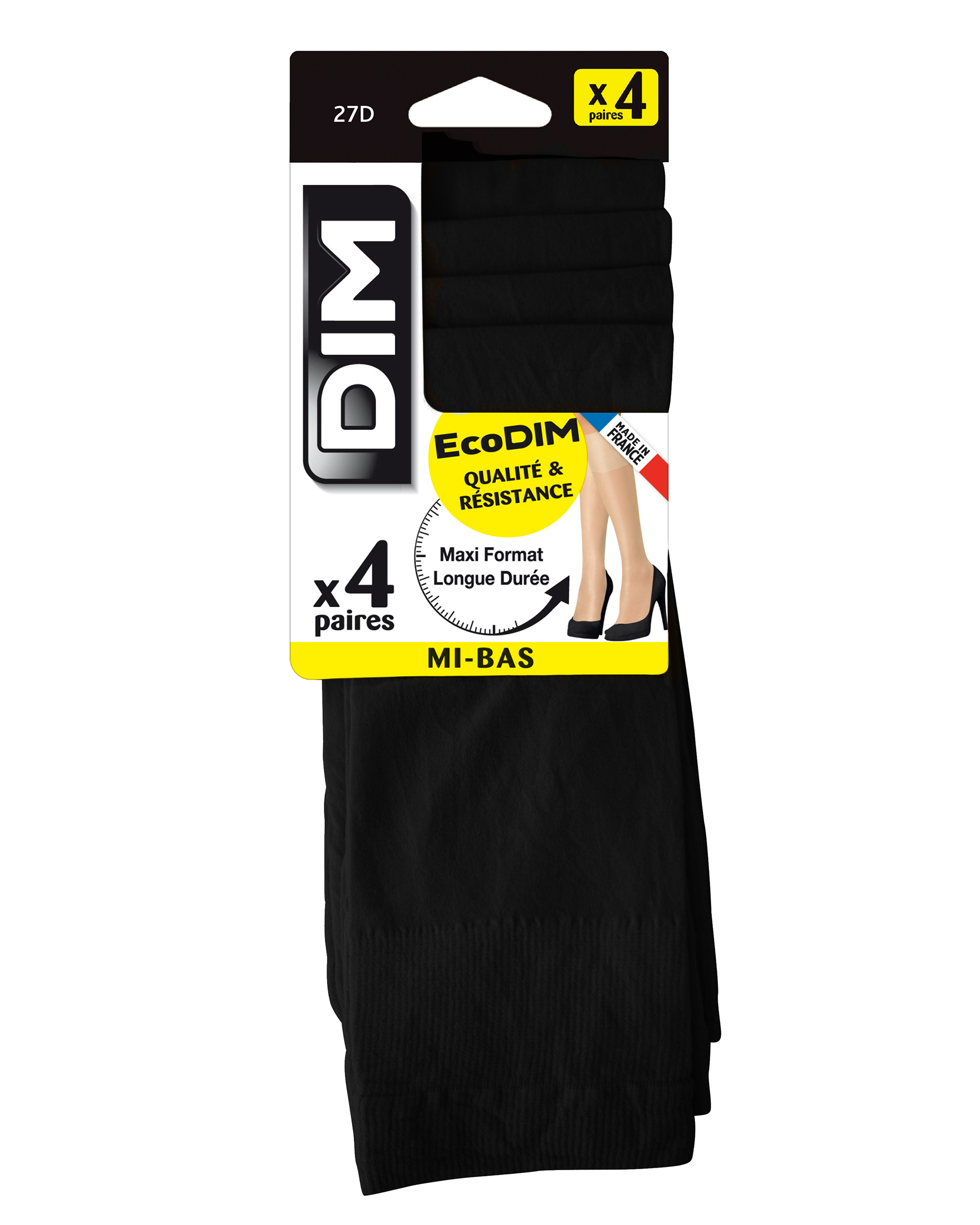 Dim Pack de 4 mini medias transparentes de poliamida