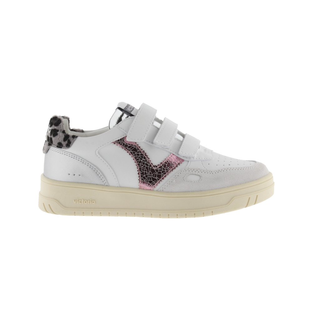 Victoria Seúl Zapatillas de efecto piel con piezas fantasía y tiras adherentes 1257134