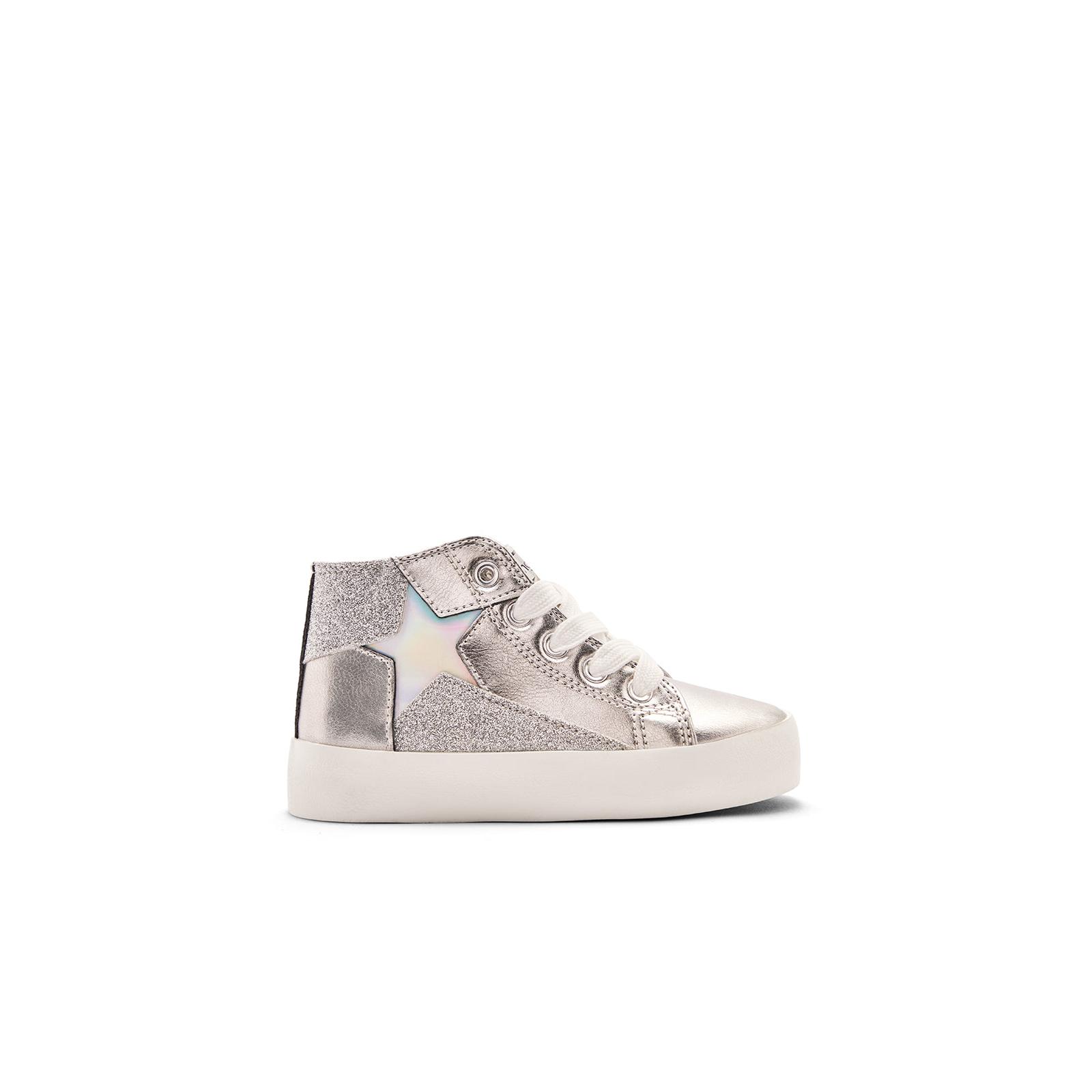 Conguitos - Zapatillas Altas de Niña Estampado Estrella Plata para Niña