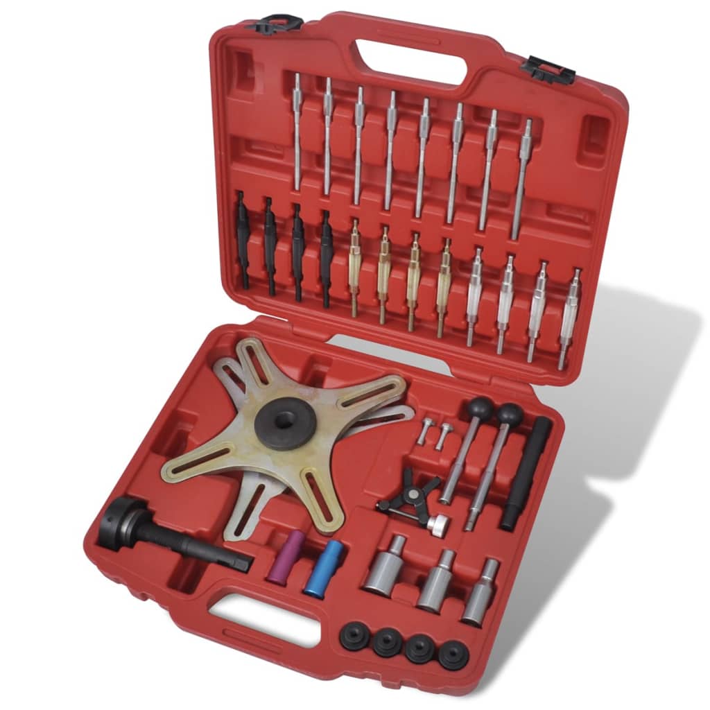 vidaXL Set herramientas para alineación embrague autoajustable 38 piezas