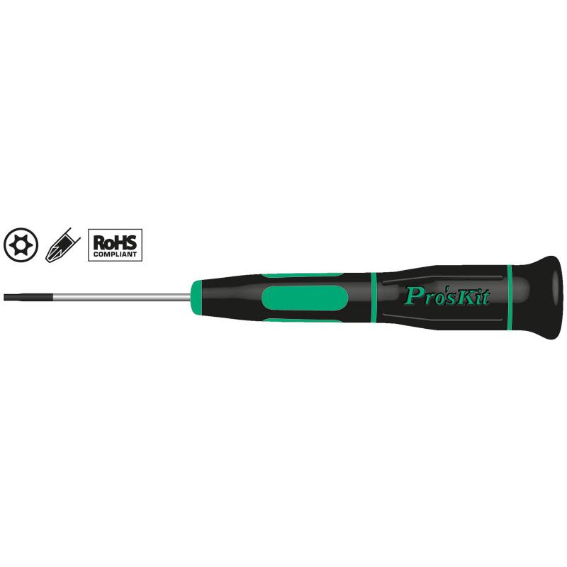 Proskit Destornillador Precision TORX Hueco T8H Ergonómico Antideslizante