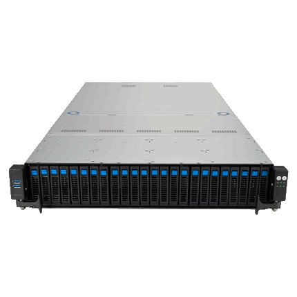 Platforma asus rack (2u) rs521a-e12-rs24u amd epyc 9005/9004 (16x nvme/8x sata hs, 2xm.2, 2x1gbe, ipmi, 1+1 2000w)