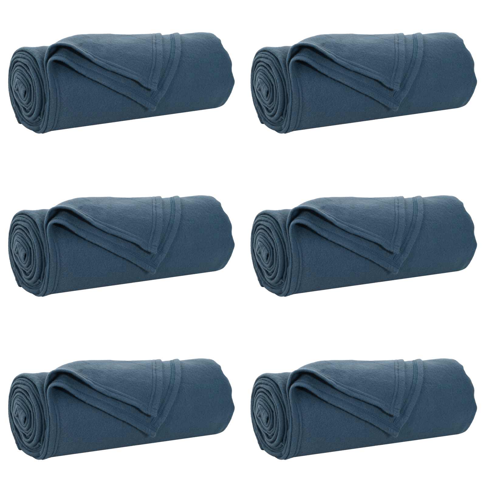 vidaXL Mantitas de Sofá 6 pcs Azul marino 240 x 220 cm Lana