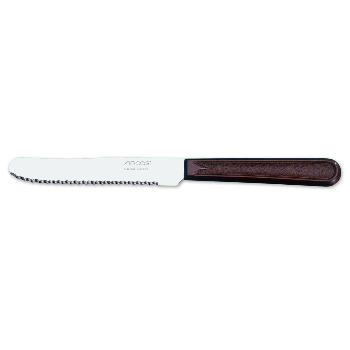Cuchillo de mesa Arcos de Mesa 802910 monoblock de una pieza de acero inoxidable y hoja de 11 cm en caja