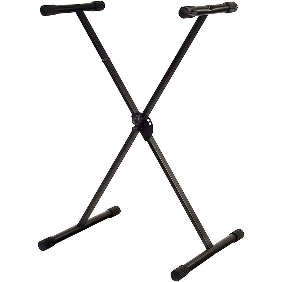 Soporte de Teclado ROCKSTAR MUSIC  GEWA F900520 Plegable con Tubo de Acero Negro