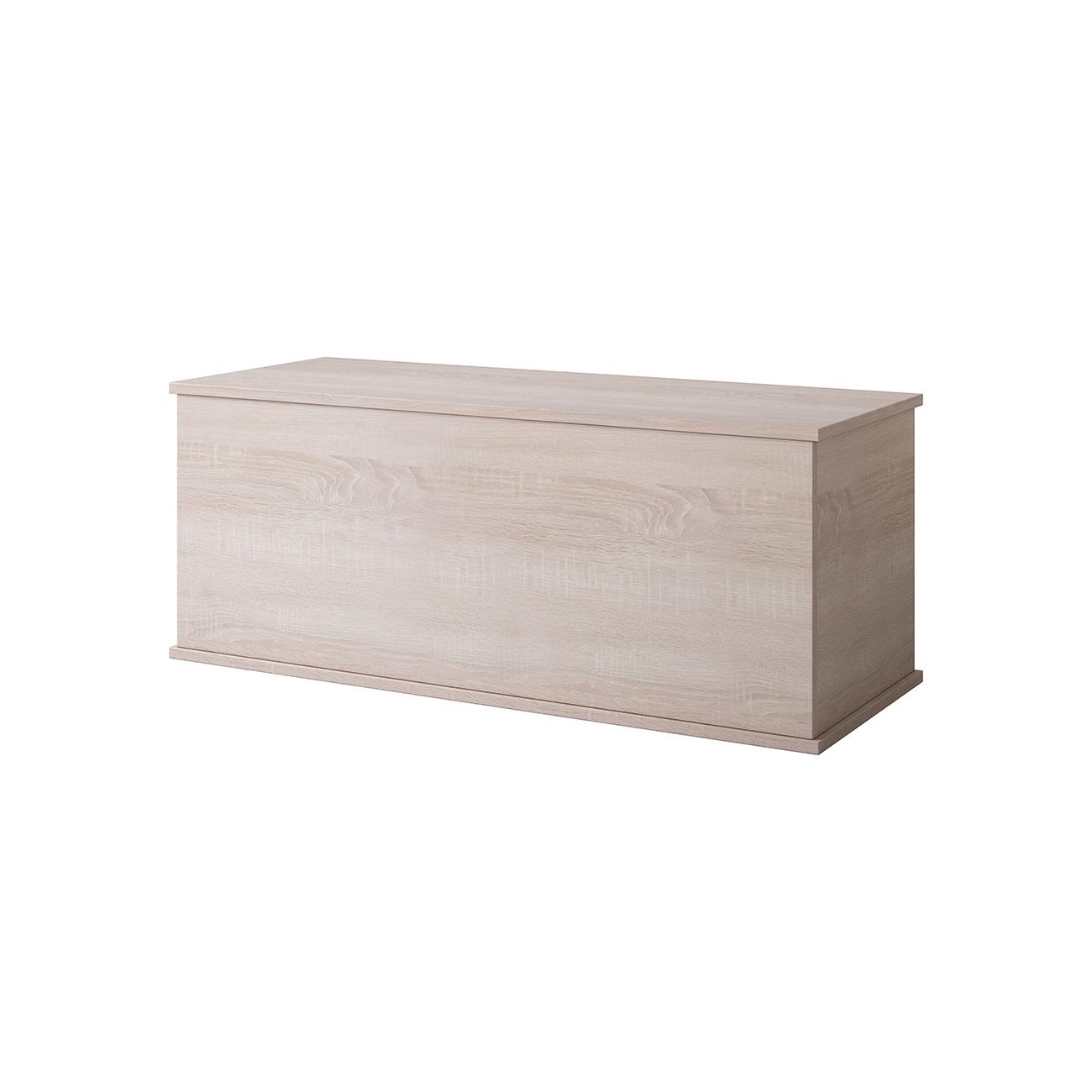 MB Muebles Bonitos - Baúl de almacenaje, 100x40x40cm, Negro, Blanco o Sonoma, Banco de almacenamiento, Modelo Ariel