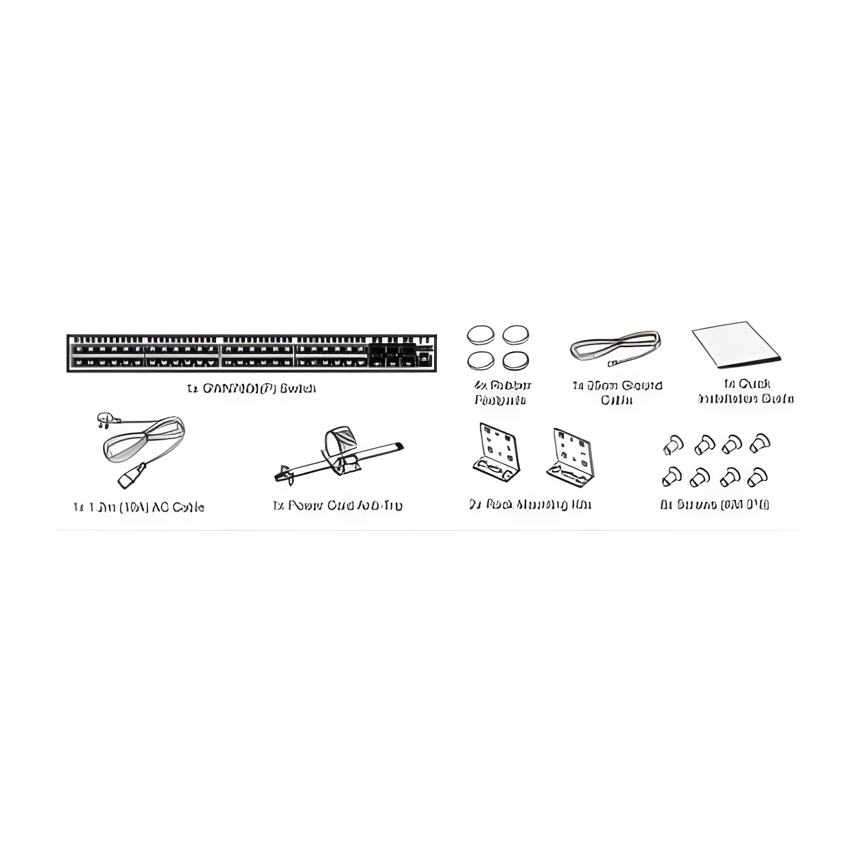 Grandstream gwn7806 layer (layer) 2 + enrackable manageable switch. Ports: 48X GBE RJ45, 6x SFP +, internal PSU
