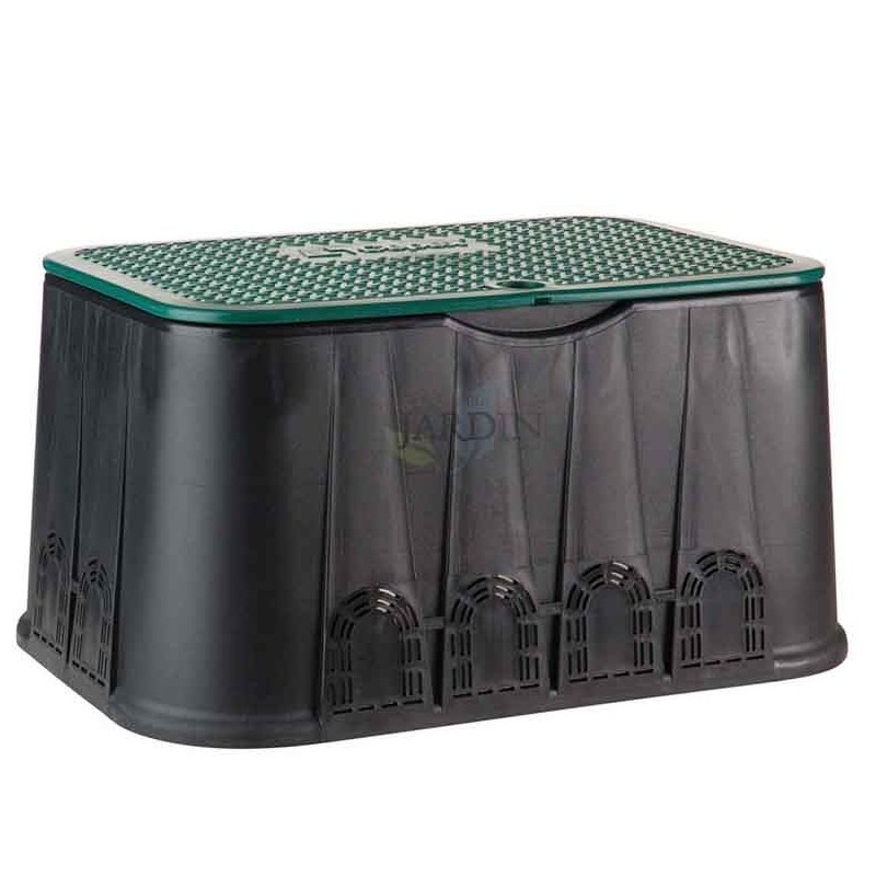 SUINGA Arqueta de Riego Jardin 60x43x31 cm | Arqueta Riego Rectangular para Electrovalvulas | Arquetas de Riego con Tapa Jardin