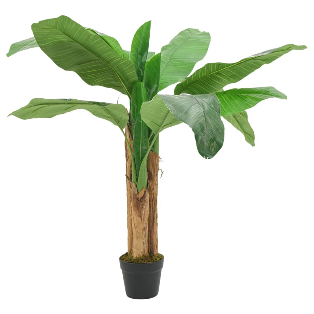 vidaXL Árbol de Plátano Artificial Planta Falsa Decoración Verde Dimensiones 120 cm (9 hojas),  150 cm (18 hojas),  180 cm (19 hojas) y mas