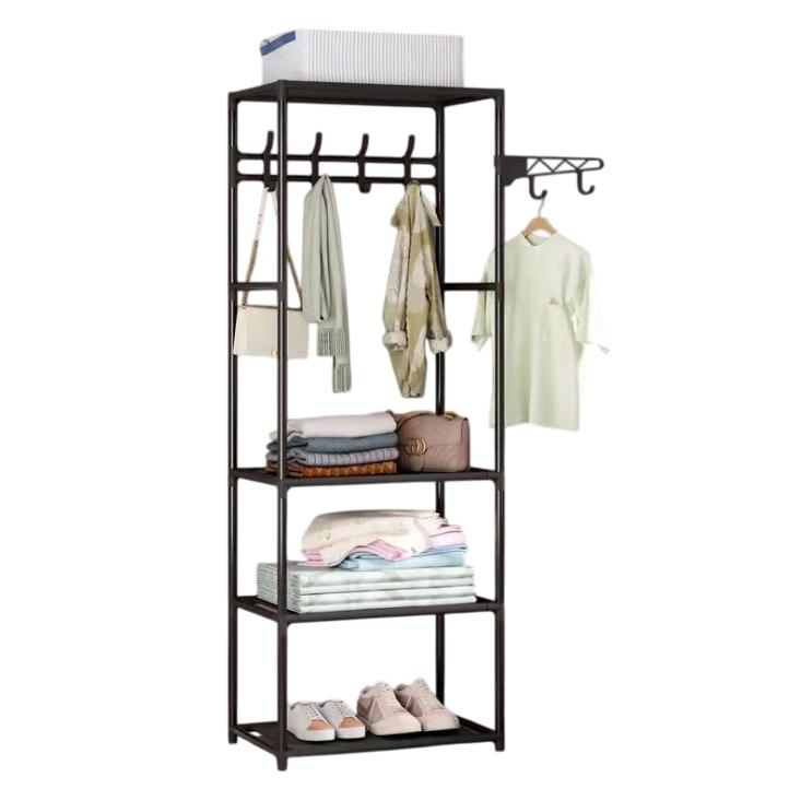 Perchero de pie y Zapatero Pared para Ropa Abrigos Estantería ropa estante MODA zapato armario empotrado organizador Vestíbulo