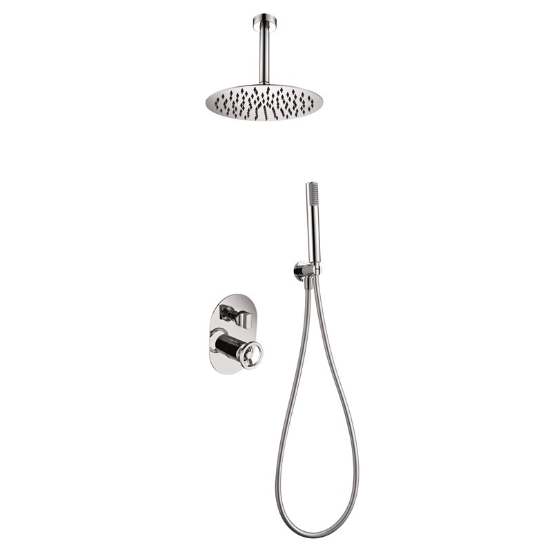 Imex Vesubio GTV038 conjunto de ducha de pared moderno con acabado cromado