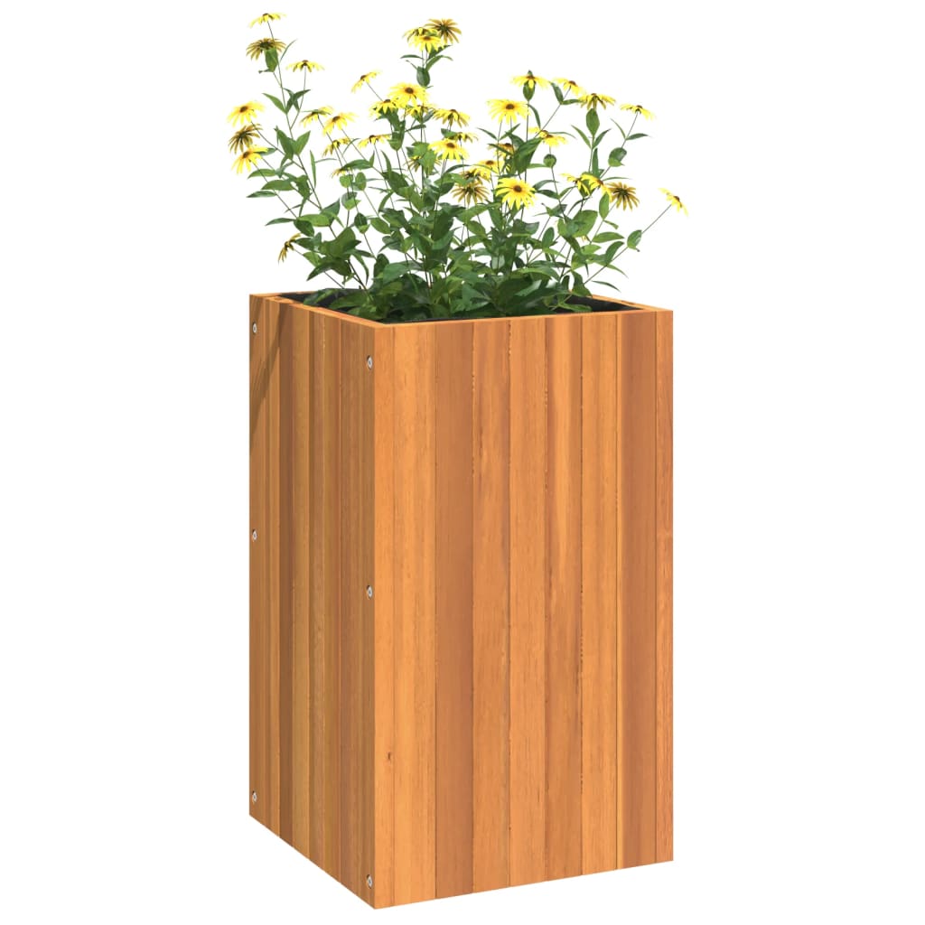 vidaXL Jardinera de madera maciza de acacia Dimensiones 25 x 25 x 25 cm,  35 x 35 x 35 cm,  45 x 45 x 45 cm y mas