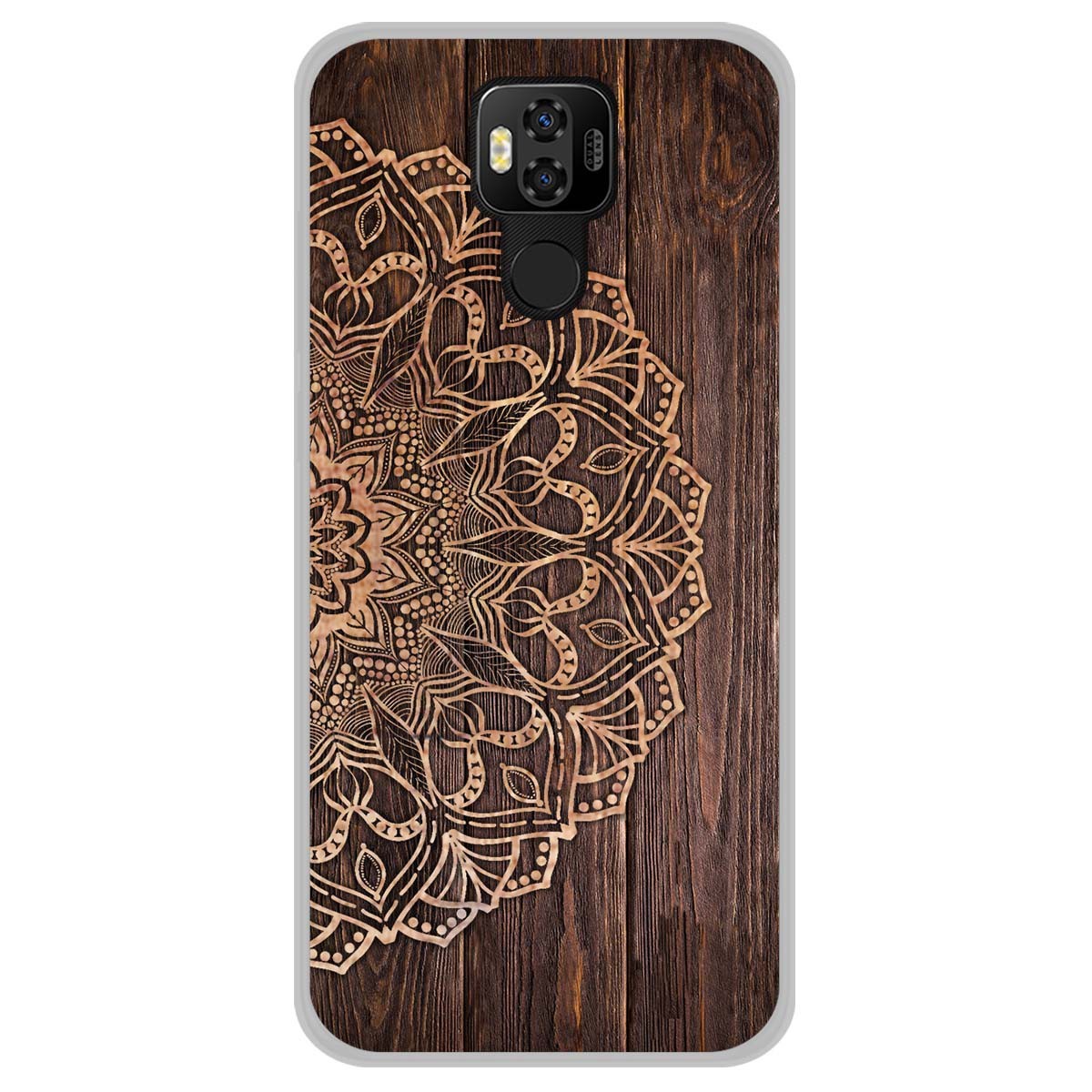 Tumundosmartphone Funda Gel Tpu para Ulefone Power 6 diseño Madera 06 Dibujos