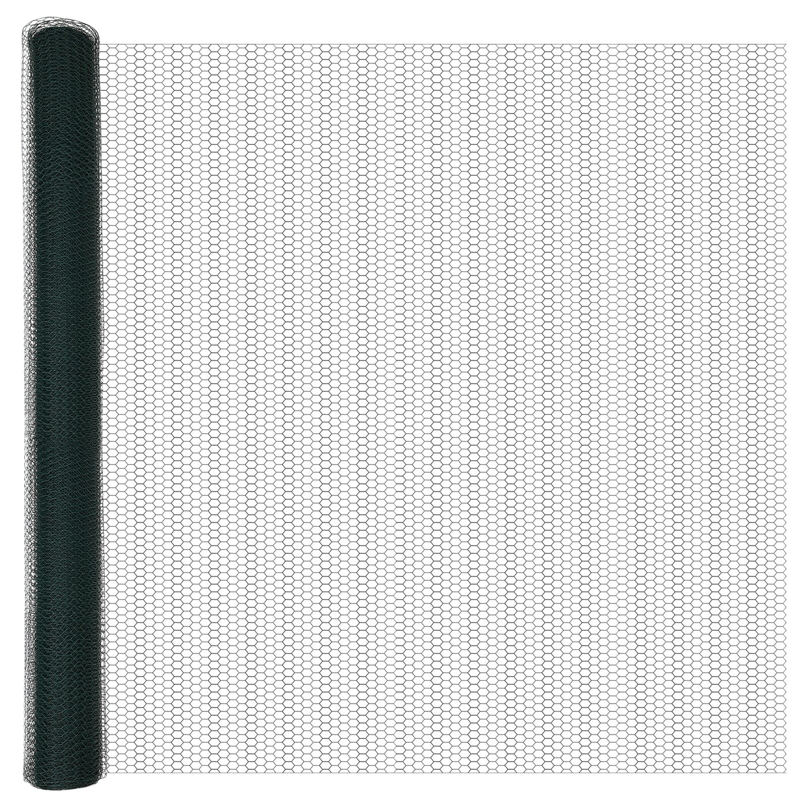 vidaXL Cerca Hexagonal Verde Metal 5000 x 0.07 x 150 cm Duradera