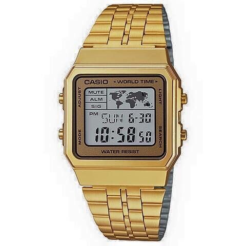 reloj vintage Iconic Casio Calculadora CA506G-9AV Hora Mundial Alarma Hora  Dual Cronómetro