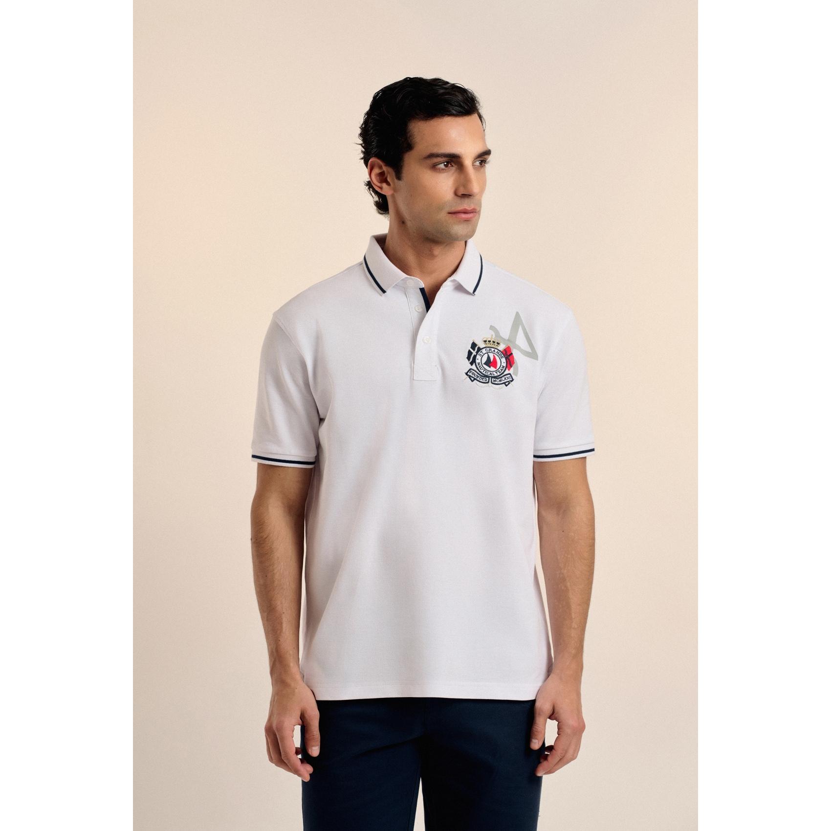 Polo Valecuatro Nautical Team blanco