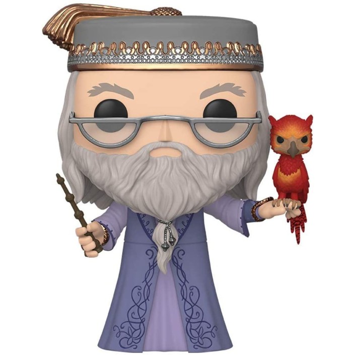 Figura Funko Pop! Harry Potter Albus Dumbledore con Fawkes Modelo 110 | 48038 | Gigante 25 cm - Original - Figuras Miniaturas Coleccionables Para Exhibición - Idea De Regalo - Mercancía Oficial - Juguete