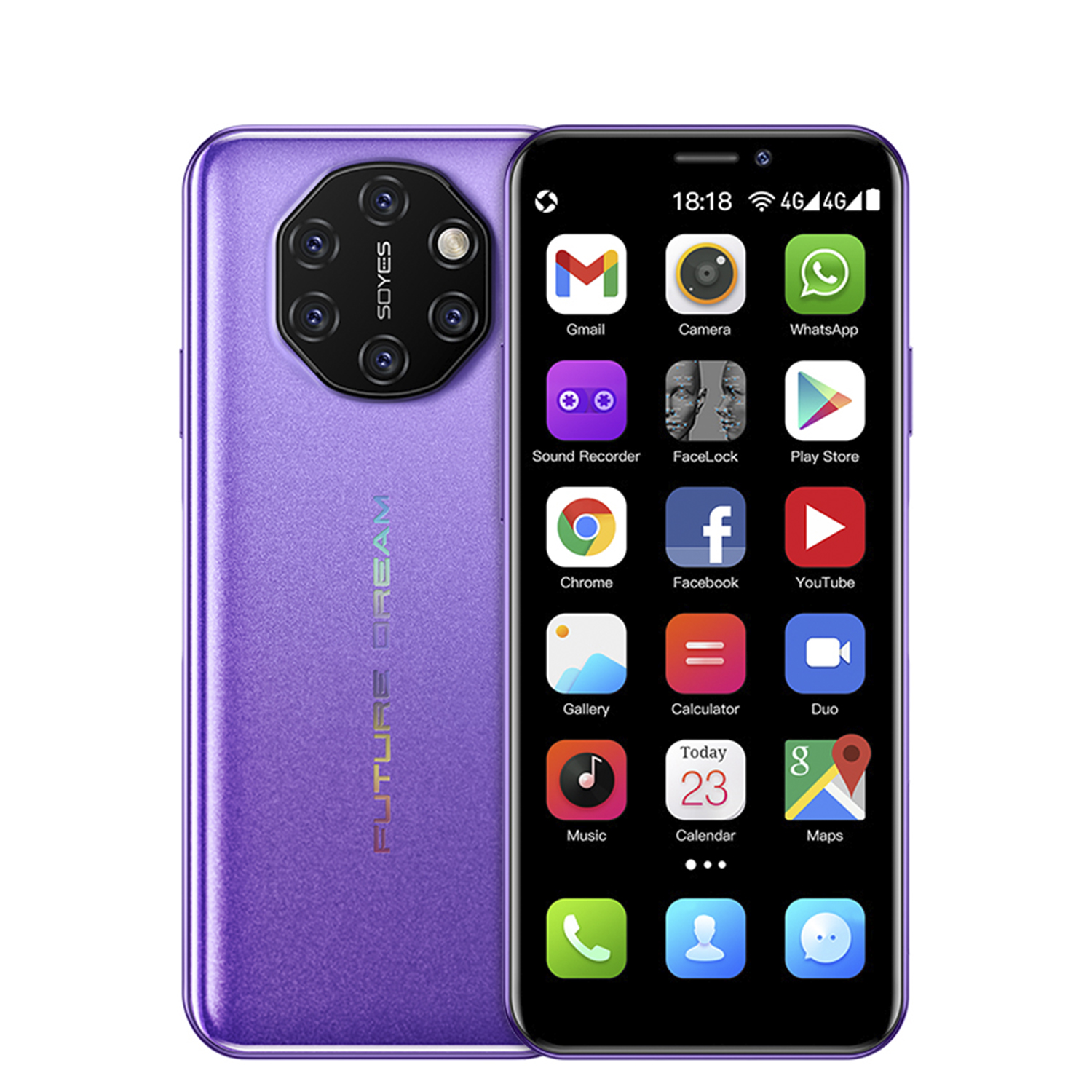 DAM. Mini smartphone S10i 4G, Android, 3GB RAM + 64GB. Pantalla 3,46''.Doble tarjeta SIM. 4,5x1,2x10,2cm