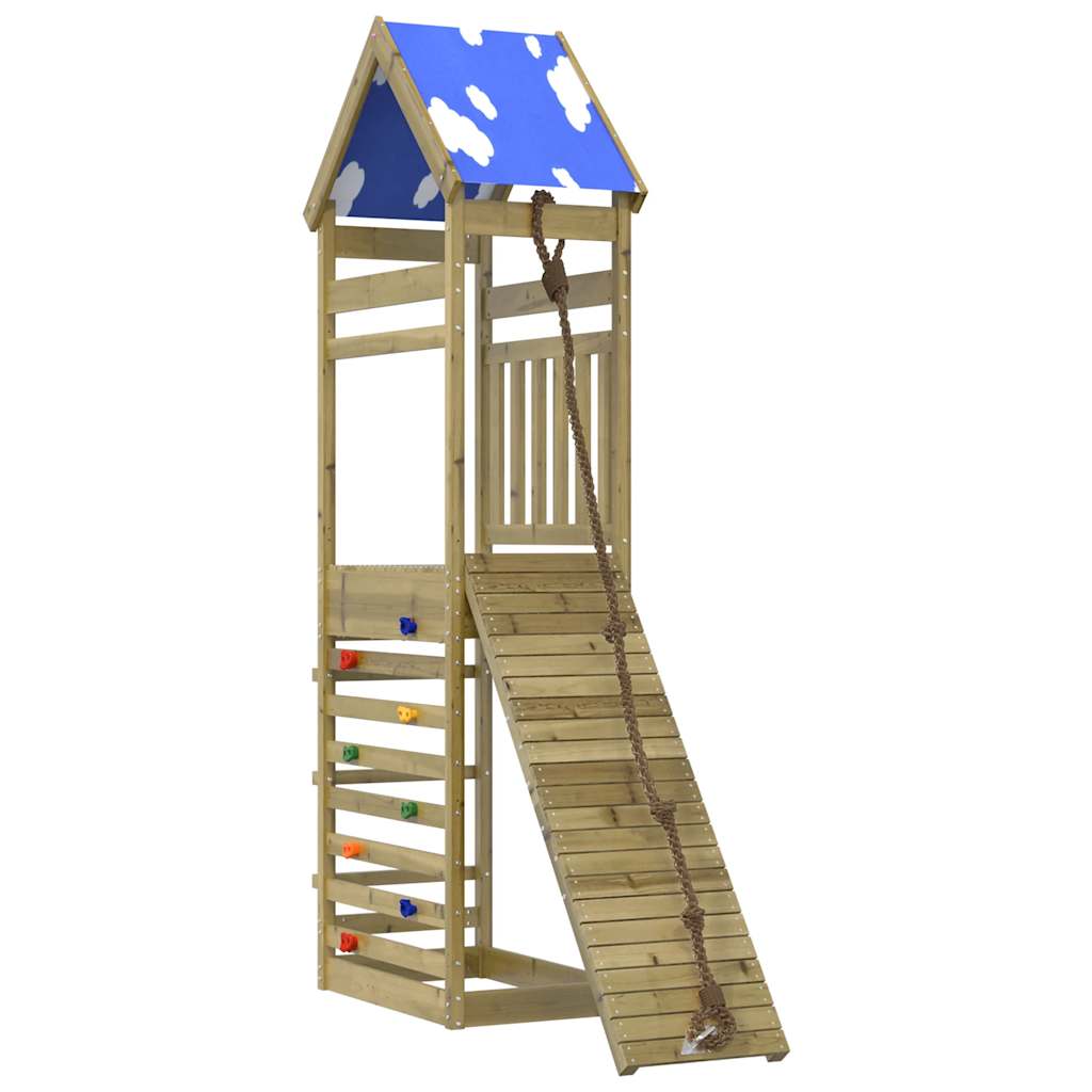 vidaXL Parque infantil de exterior Casa de Juegos Niño Material Madera maciza de pino, Madera maciza impregnada, Madera maciza douglas