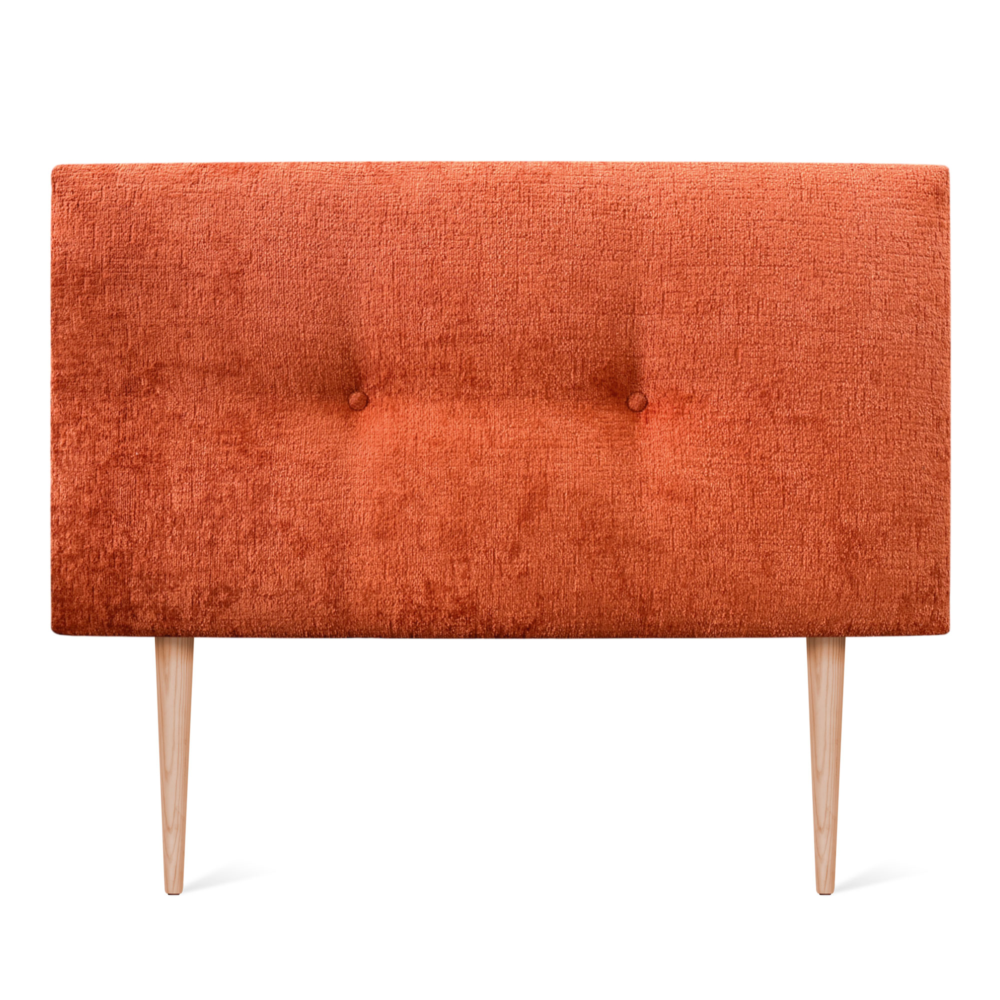 DHOME Cabecero Acabado Lana Natural con Botones y Patas Cabezal Tapizado Cama Dormitorio Alcolchado WINTER LUXURY