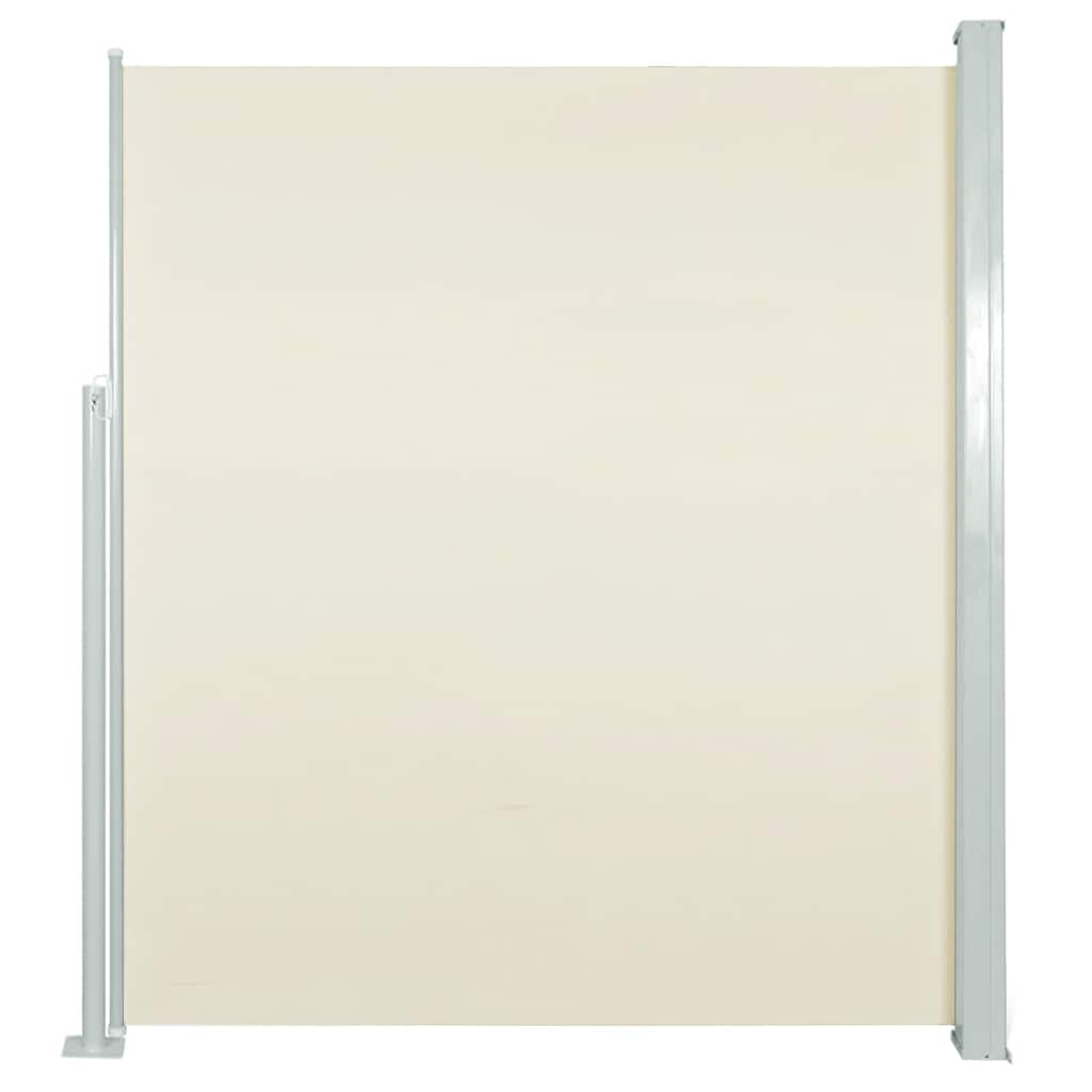 vidaXL Toldo lateral retráctil de jardín color crema 120x500 cm