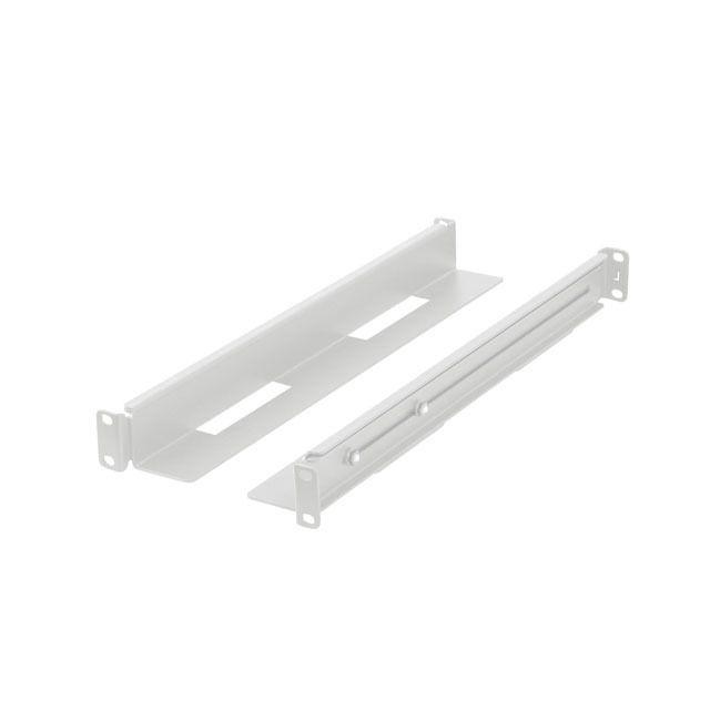Lanberg - Kit de carriles para bastidor 19 pulgadas AK-1901-S robusto y compacto, fácil instalación sin herramientas, ideal para servidores y switches en centros de datos