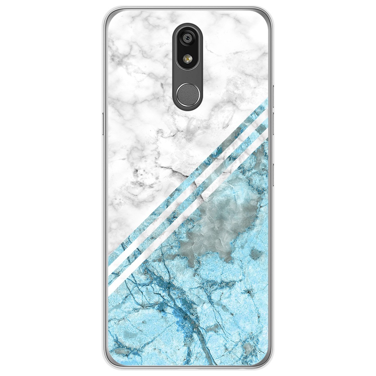 Tumundosmartphone Funda Gel Tpu para Lg K40 diseño Mármol 02 Dibujos