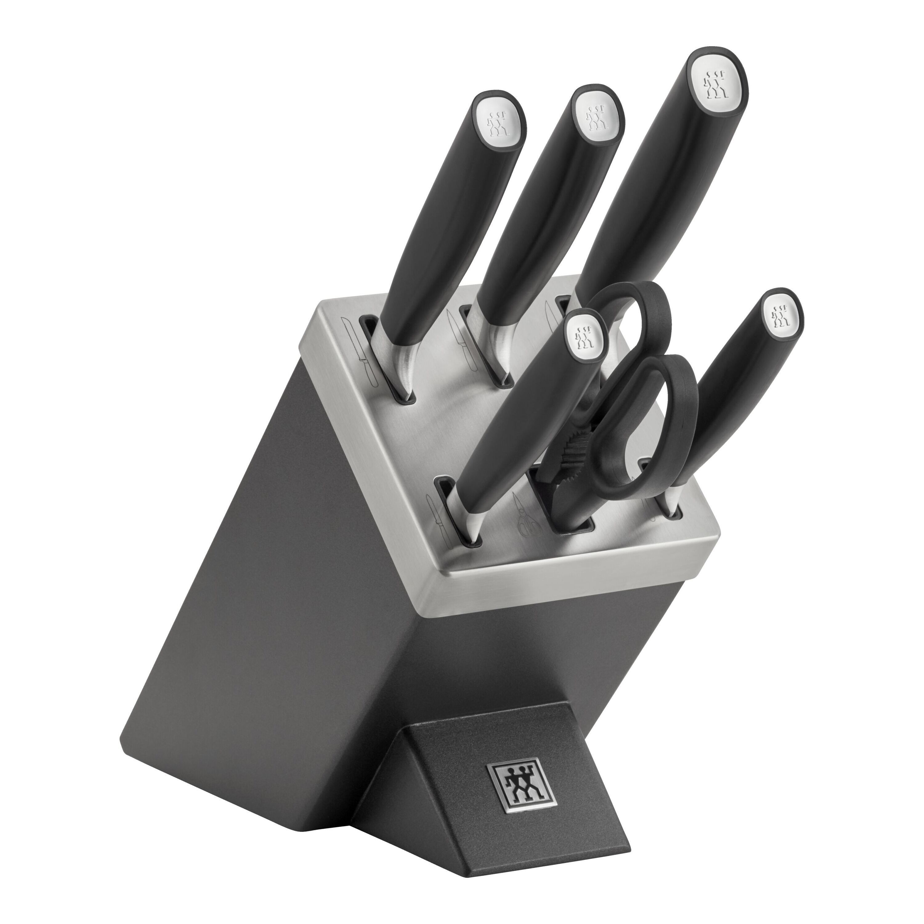 ZWILLING All * Star 7-pzs, Taco de cuchillos, Plata, Antracita