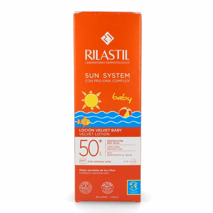 Protector Solar Bebé Rilastil 50+ Velluto 200ml | Piel Suave y Tersa