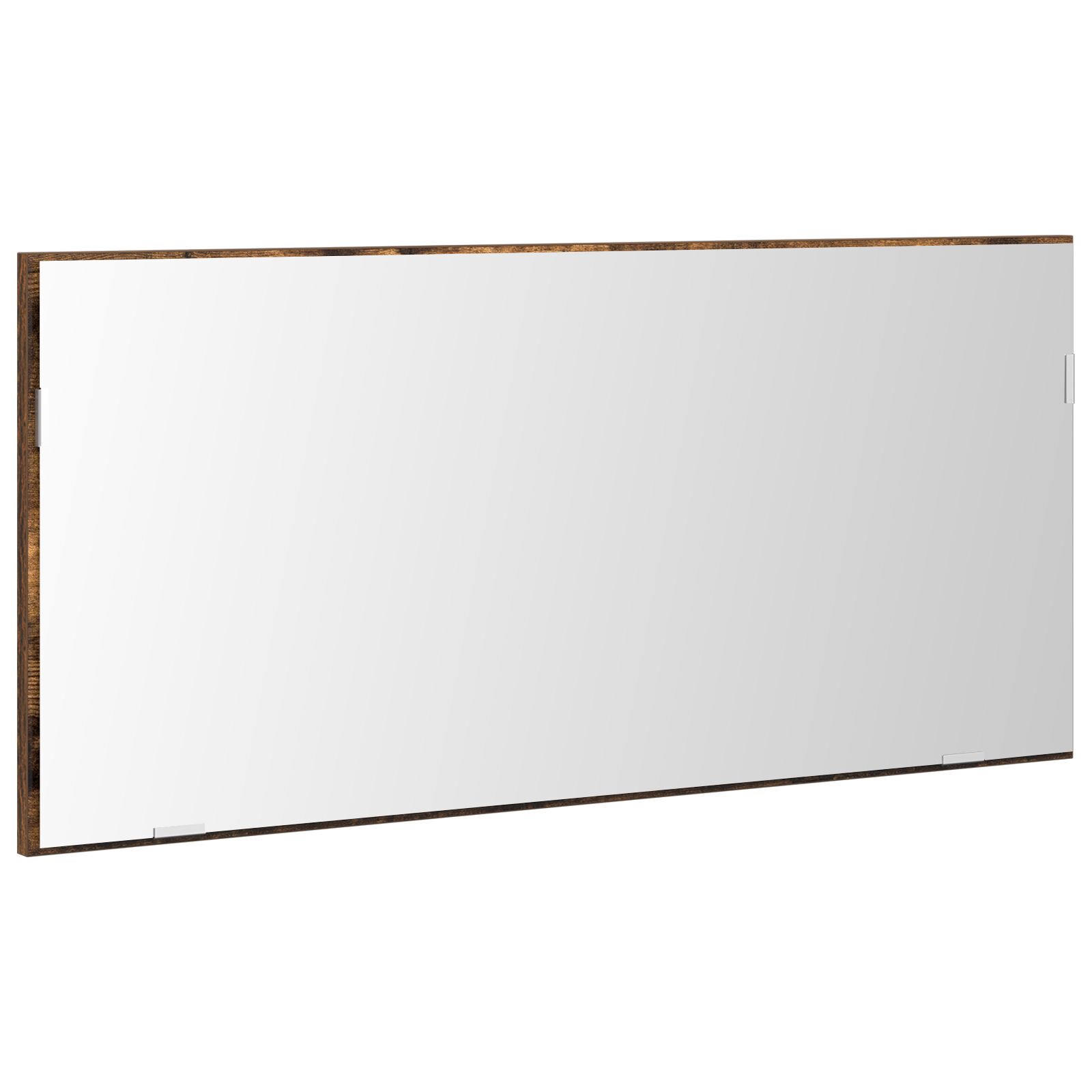 Cabinet de Espejo de Baño vidaXL con Luz LED Roble Ahumado 80x37 cm