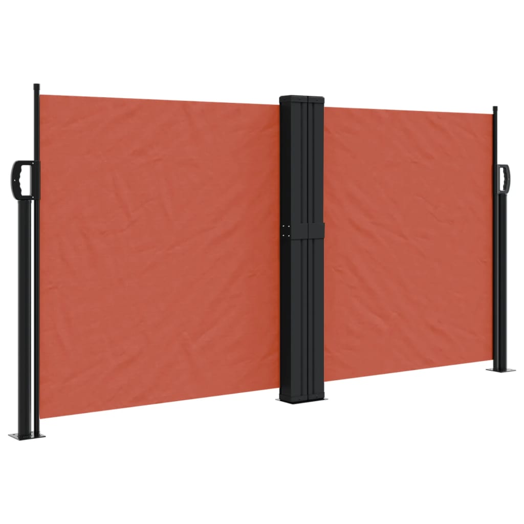 vidaXL Toldo lateral retráctil 120x1000 cm Color Negro, Crema, Azul