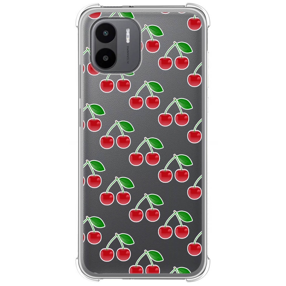Funda Silicona Antigolpes para Xiaomi Redmi A1 diseño Cerezas Dibujos