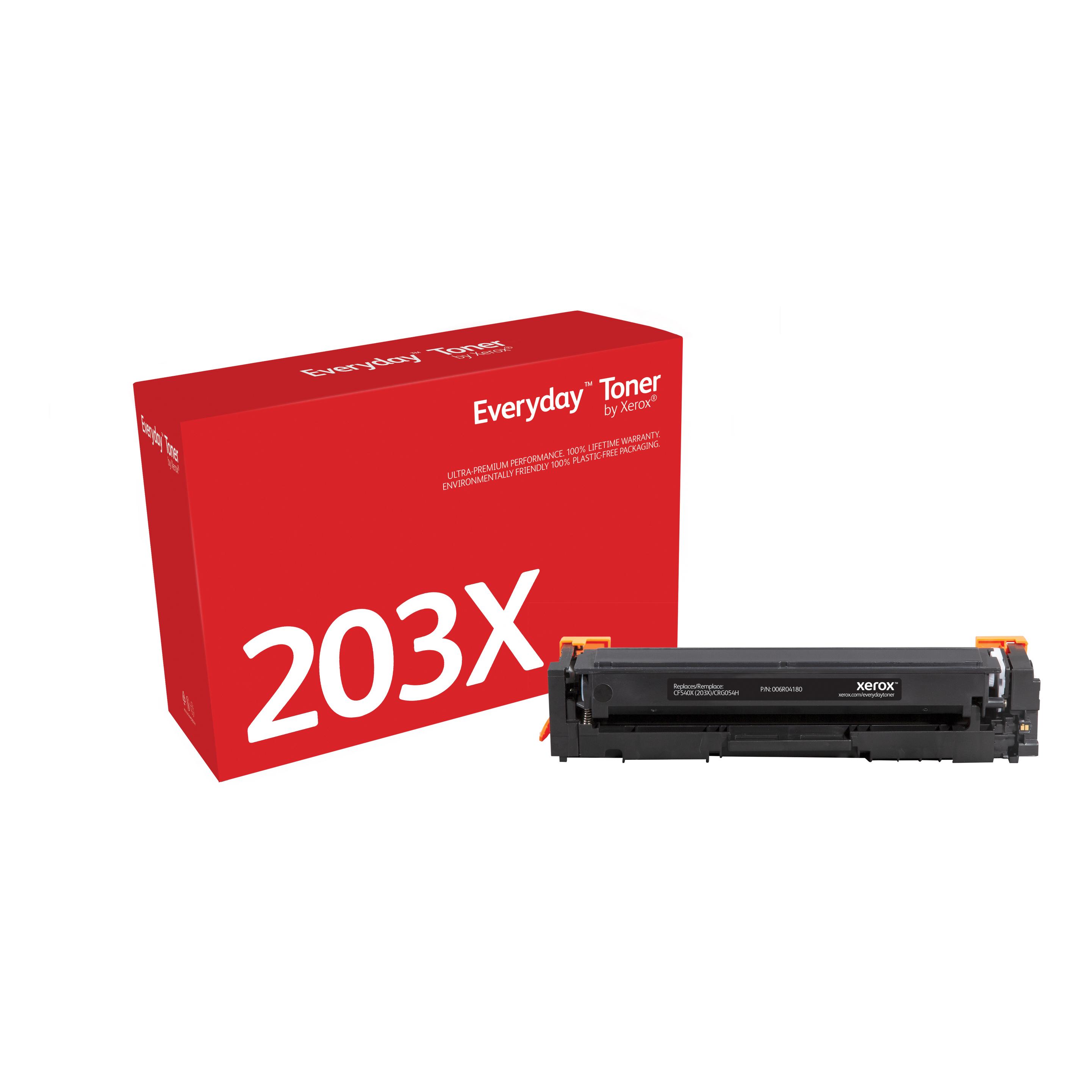 Compatible Everyday Tóner Negro Equivalente a CF540X/CRG-054HBK para HP LaserJet MFP M280, HP LaserJ