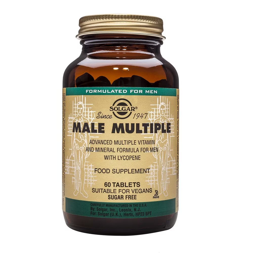 Male Multiple 60 Comprimidos (Multivitaminico especial Hombre) de Solgar
