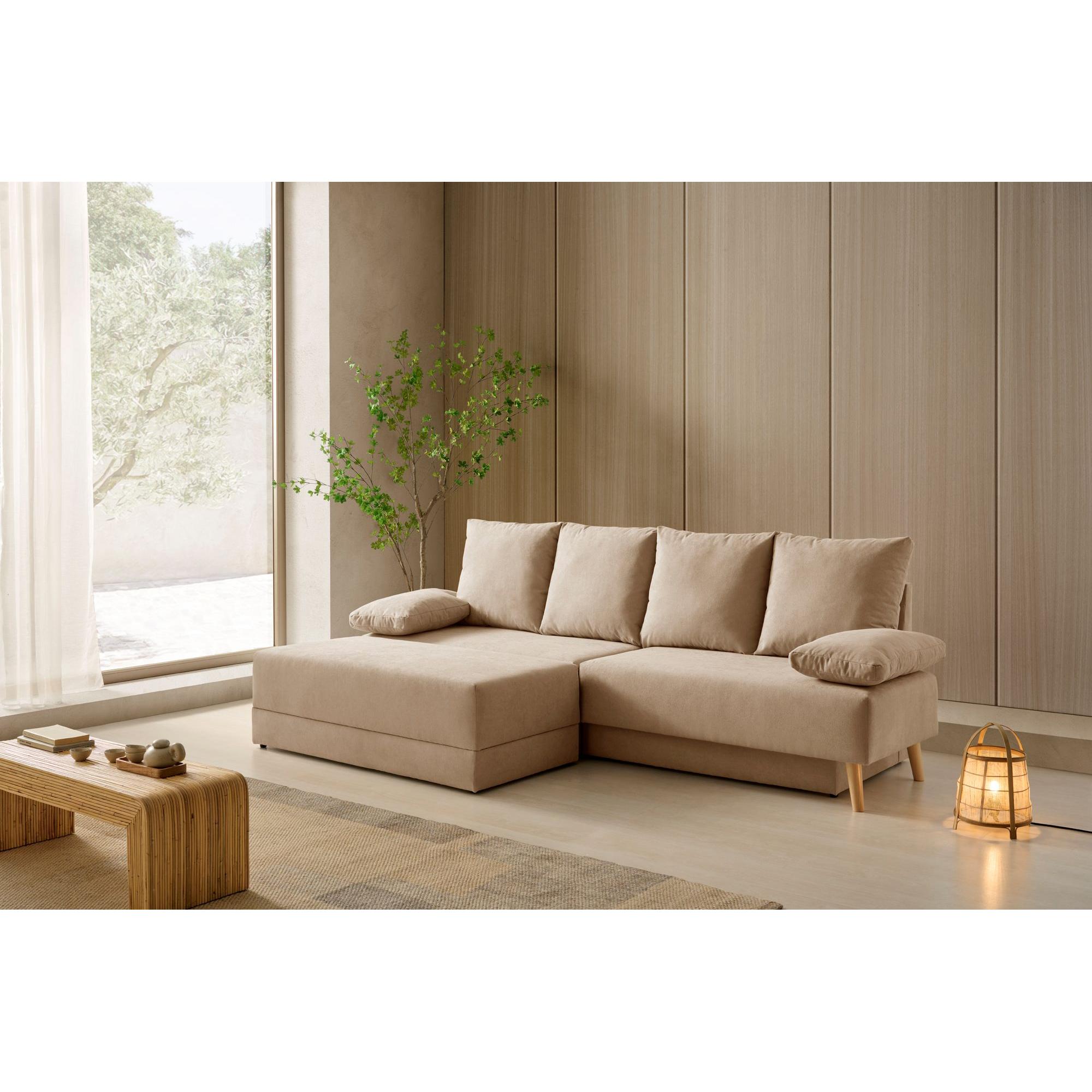 Sofa cama Chaiselongue Signature convertible - marron