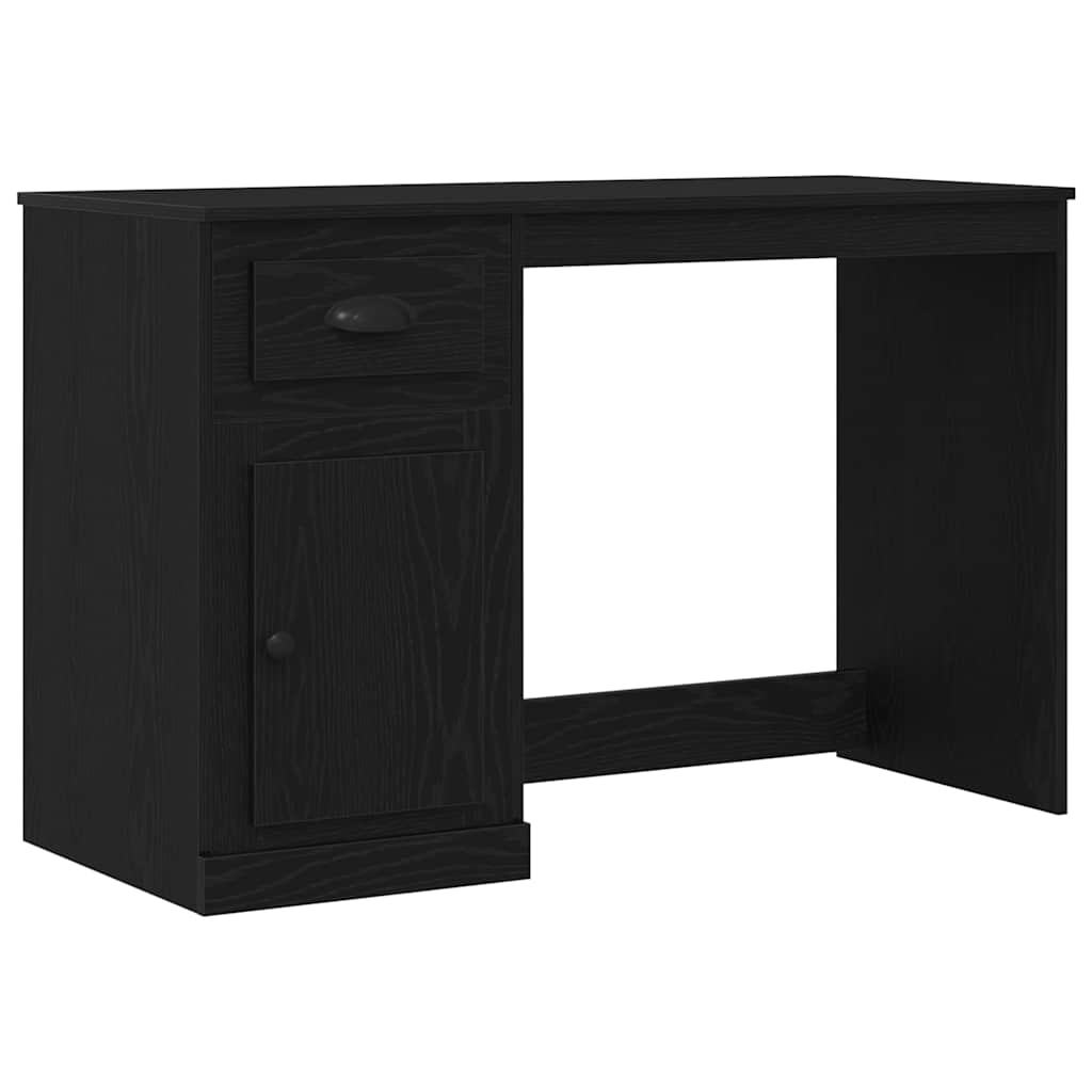 vidaXL Escritorio Roble Negro 50 x 115 x 75 cm Madera de ingeniería