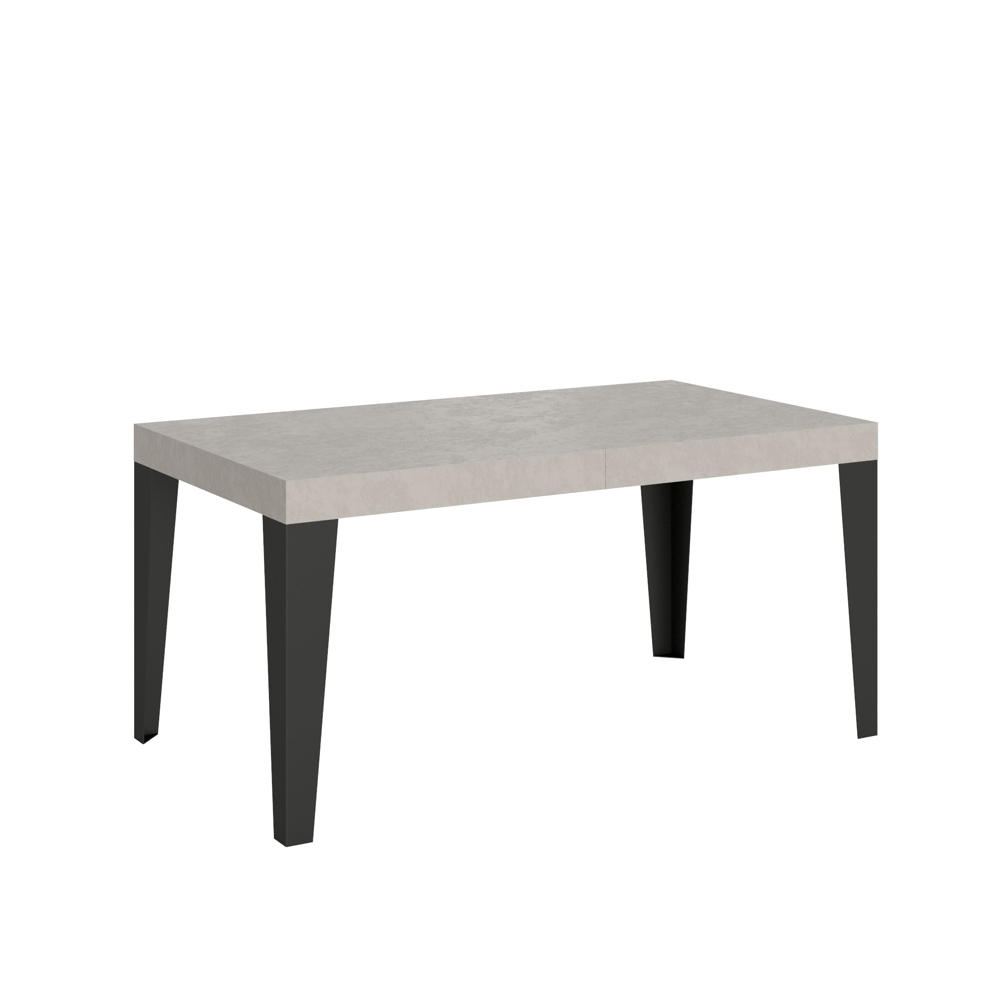 Mesa extensible 160/264x90 cm Flame cachemir patas antracita - Itamoby