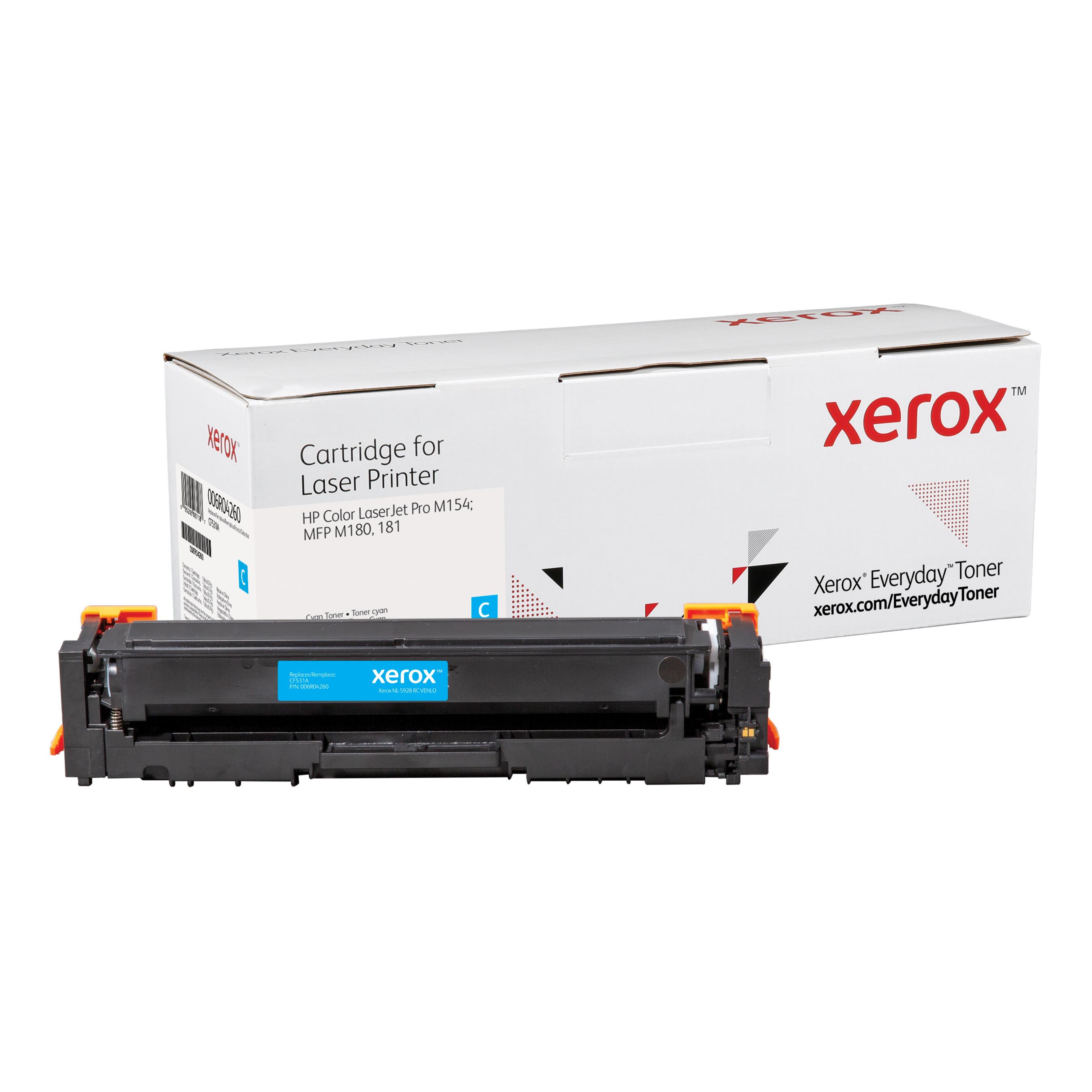 Compatible Everyday Tóner de Rendimiento estándar Cian Equivalente a CF531A para HP Color LaserJet M