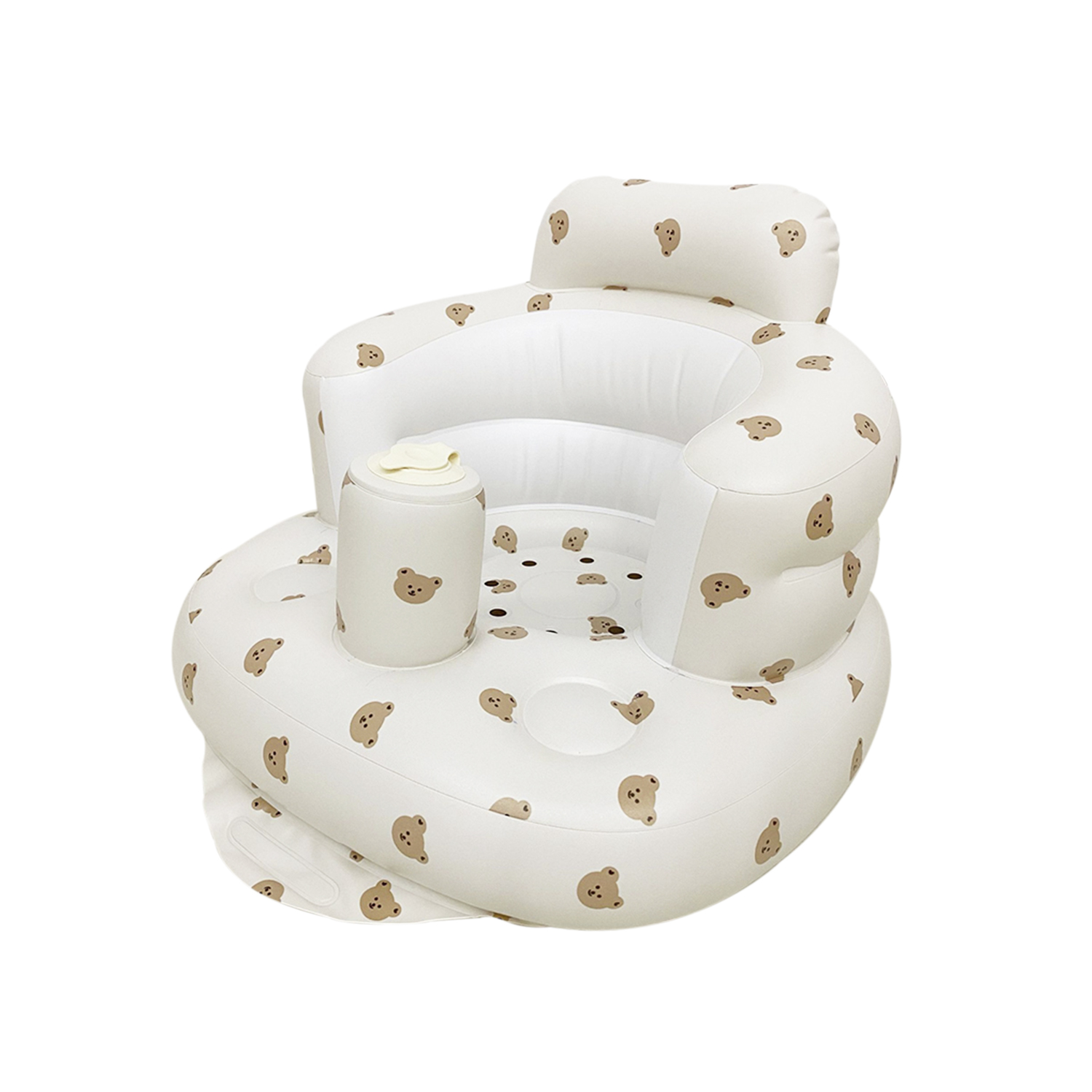 DAM. Silla hinchable para bebés, diseño ositos. 58x47x35 cm.