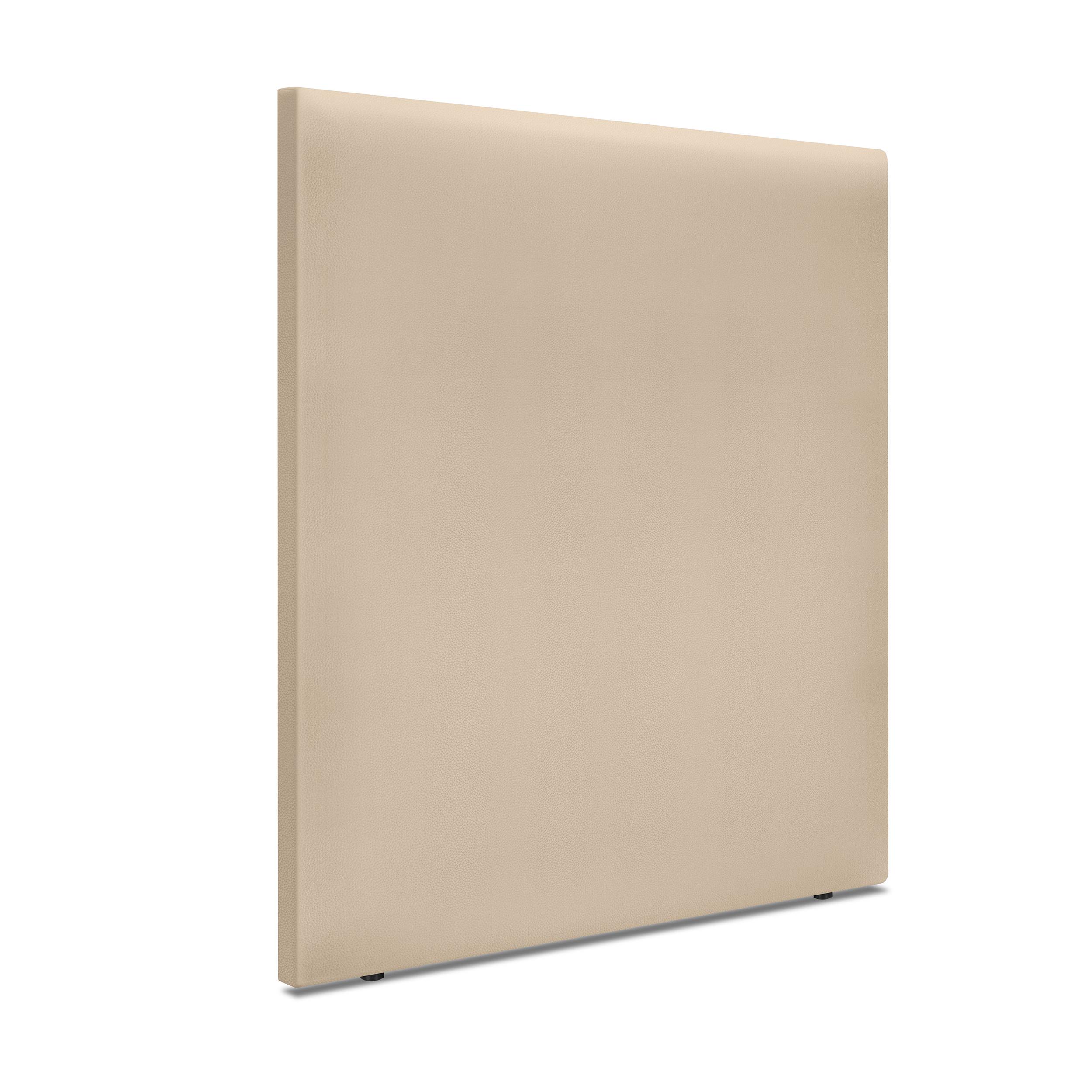 DHOME Cabecero de Polipiel o Tela Aqualine Liso Hasta el Suelo Cabeceros Cabezal Tapizado Cama (Beige Polipiel)