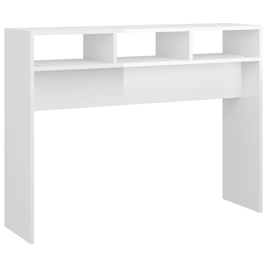 Vidaxl Mesa Consola Madera de Ingeniería 105x30x80 Cm Blanco