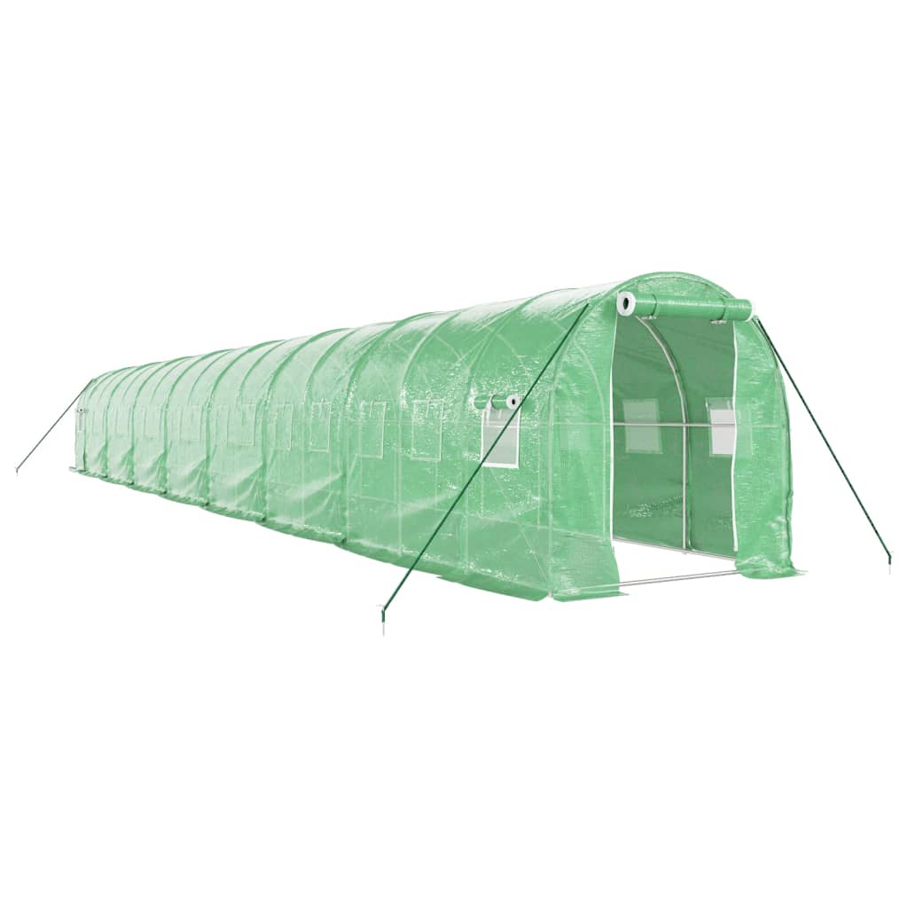 vidaXL Invernadero con estructura de acero verde Multitalles