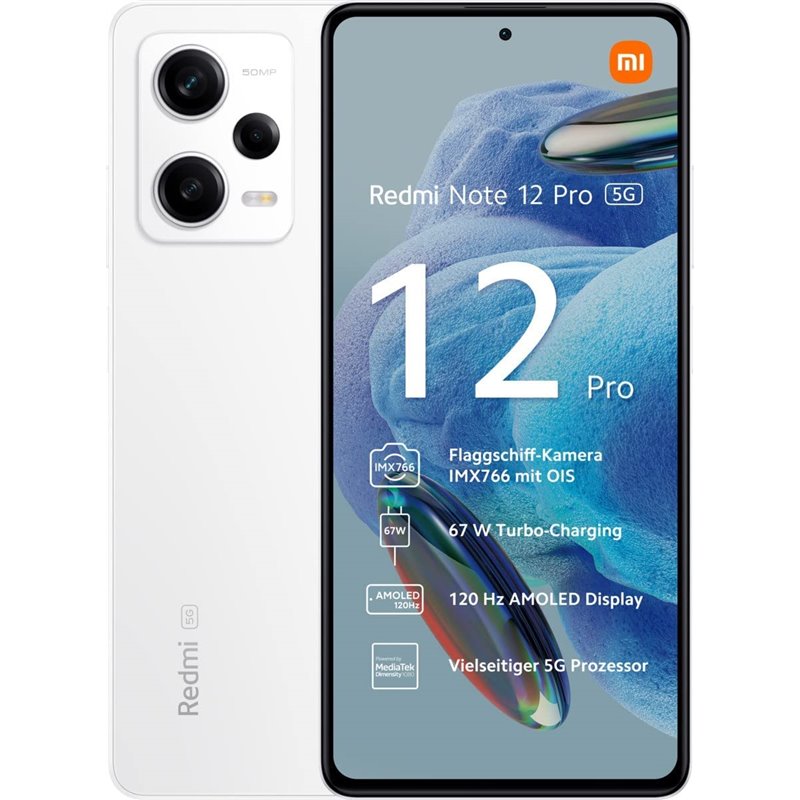 Xiaomi Redmi Note 12 Pro 5G 8GB 256GB NFC Dual Sim Blanco