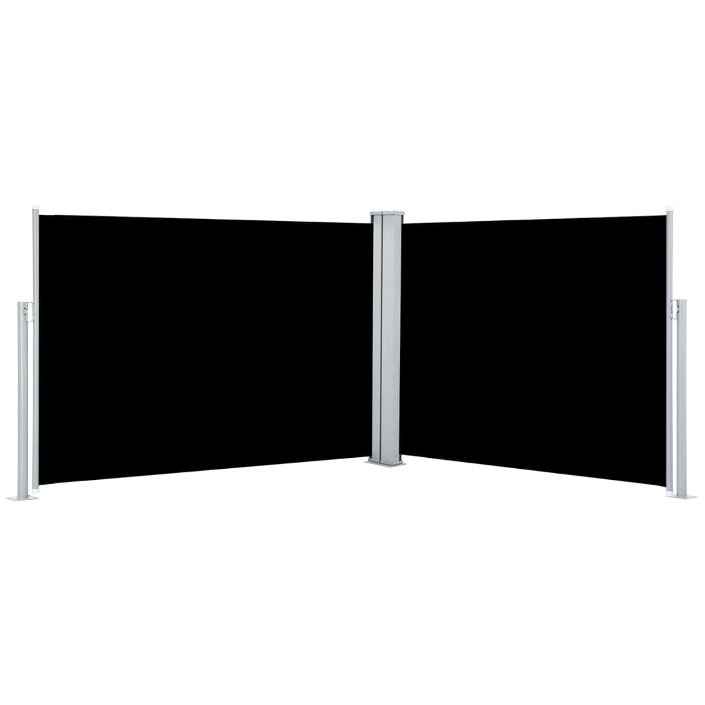 vidaXL Toldo lateral retráctil 100x1000 cm Color Negro, Crema, Antracita