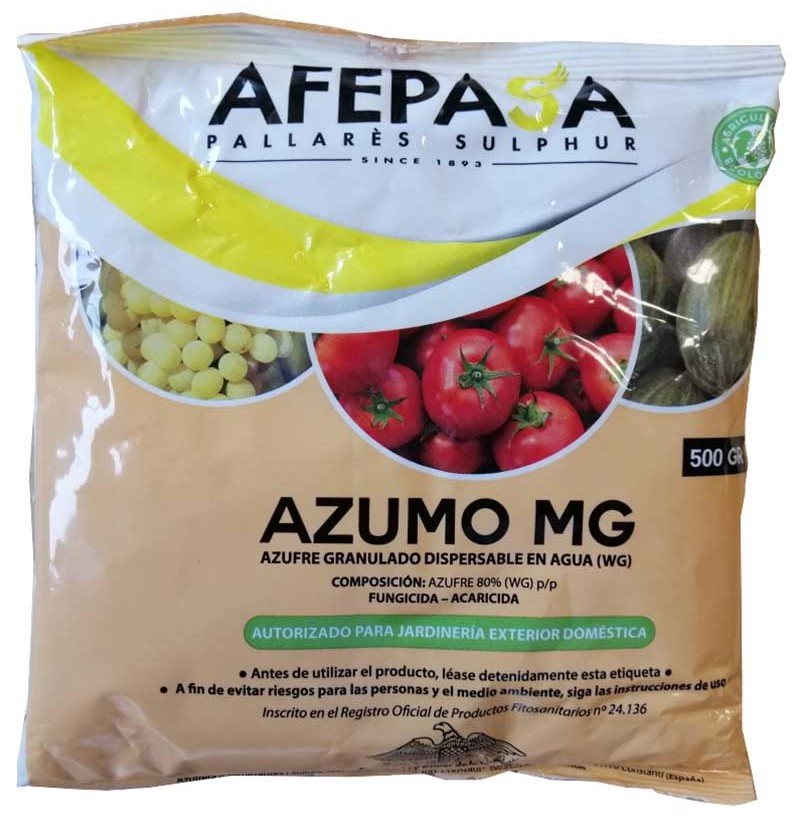 AFEPASA Azufre en Polvo para Huerta y Jardín, Abono para Plantas y Combate Hongos y ácaros